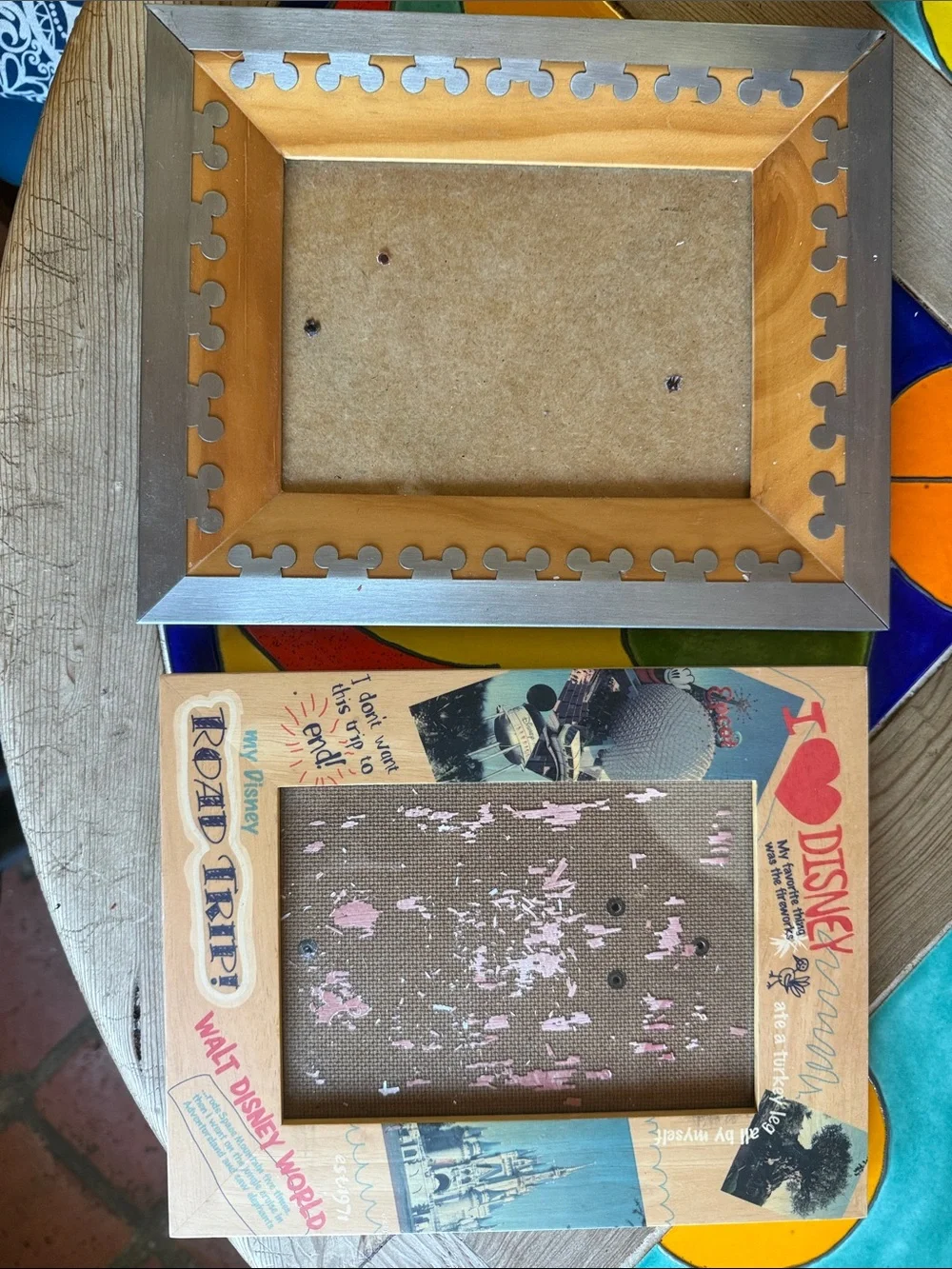 Set of 2 photo frames Walt Disney World Parks